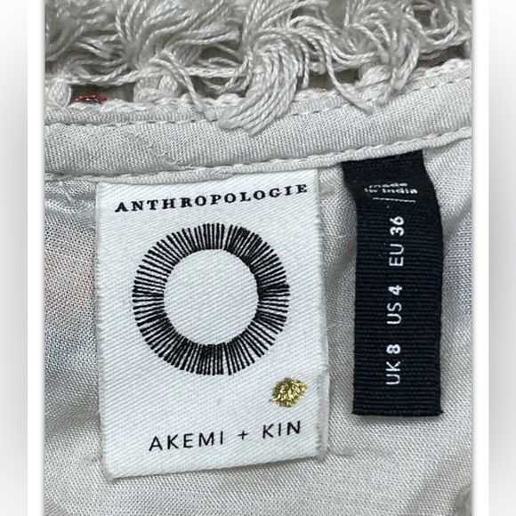 Anthropologie Akemi + Kin Reagan Embroidered Shift Dress Size 4 (S )MSRP $228 - Picture 8 of 10